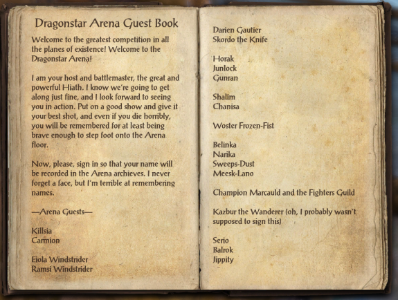 Arena book!